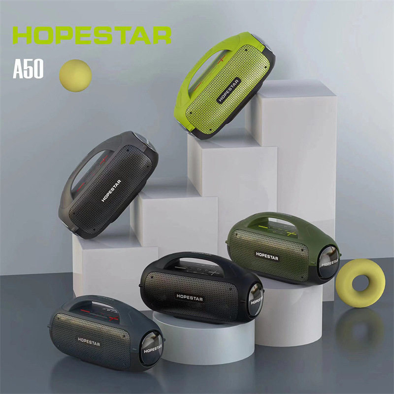 hopestar a50手提大功率80w蓝牙音箱带话筒车载