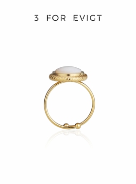 3 for evig镀18K金云上系列云上戒指时尚简约优雅女式新款