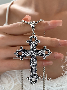 欧美十字架项炼 European American exaggerated cross necklace