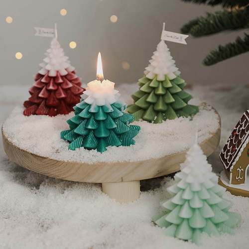 Scented Candle Christmas Tree Candles Home Decor Romantic