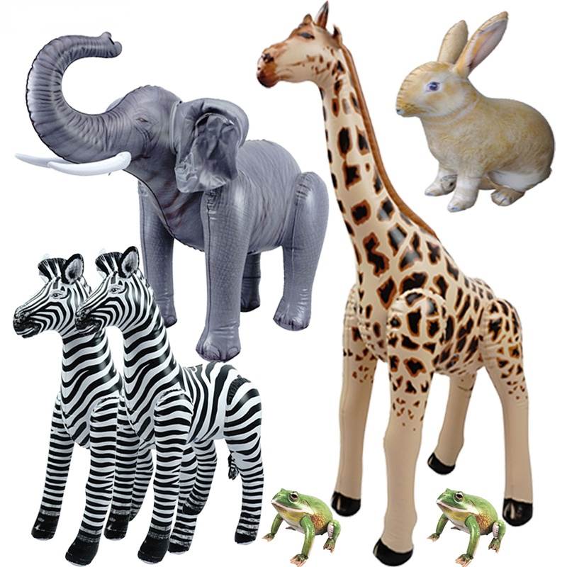 Large Simulation Giraffe Zebra Jungle Animals Inflatable Bal