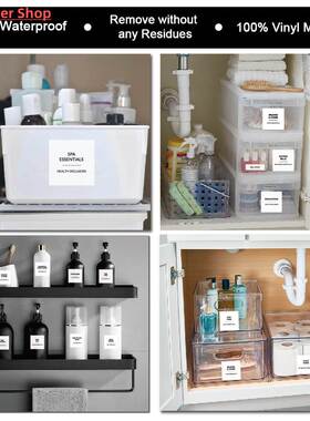 Bathroom Labels Stickers Name Stickers Shampoo Body Wash Con