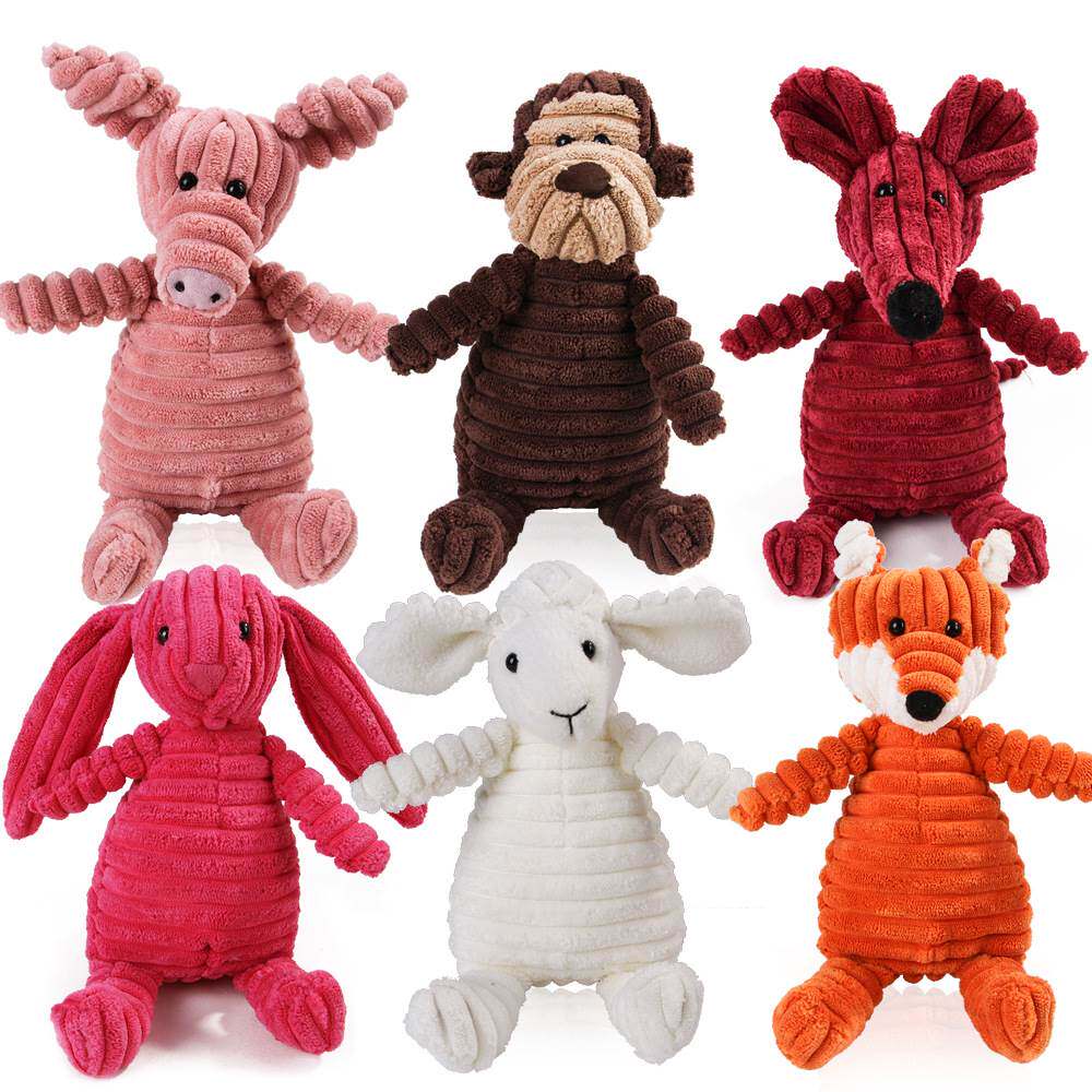 Squeaky Plush Dog Toys Pet Dog Toy Fa Fight Molar Vent Train