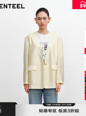 H·GENTEEL荷高年新款秋装趣味图案廓形正肩T恤女GCE31620557