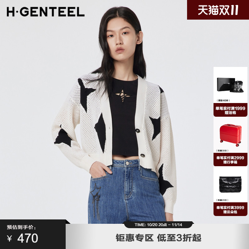 针织衫夏装H.Genteel开衫
