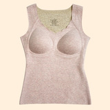 无痕V领粉色/羊毛贴片款