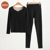 【黑色】25D66无痕桃心领套装