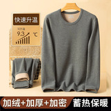 驼绒保暖套装中老年人男士冬季加绒加厚内穿发热防寒打底秋衣秋裤，女装职业装，搜酷衣阁