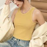 奶油黄(短款带胸垫) 奶油黄(短款带胸垫)