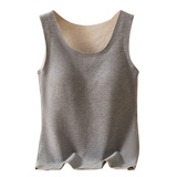 羊绒背心带胸垫德绒抑菌内衣可外穿秋冬打底衣女一体杯发热，保暖内衣，搜酷衣阁