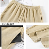 黑色加厚香蕉卫裤女秋冬季2026新款低腰显瘦阔腿裤宽松加绒弯刀裤，女装休闲裤，搜酷衣阁