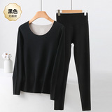 【黑色】25D67无痕圆领套装