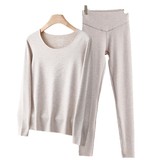 山羊绒棉保暖内衣套装女士打底衣秋冬长袖德绒秋衣秋裤女，保暖内衣，搜酷衣阁