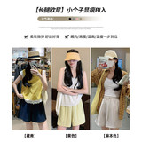 白色棉麻短裤女夏季薄款小个子高腰显瘦阔腿裤宽松休闲亚麻五分裤，女装打底裤，搜酷衣阁