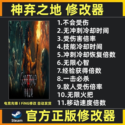 神弃之地修改器 神弃之地辅助魔法游戏修改工具 Steam 不含游戏