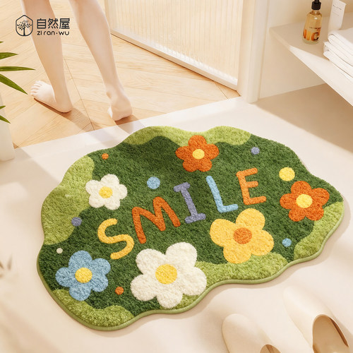 仿羊绒吸水浴室地垫冬季加厚门垫