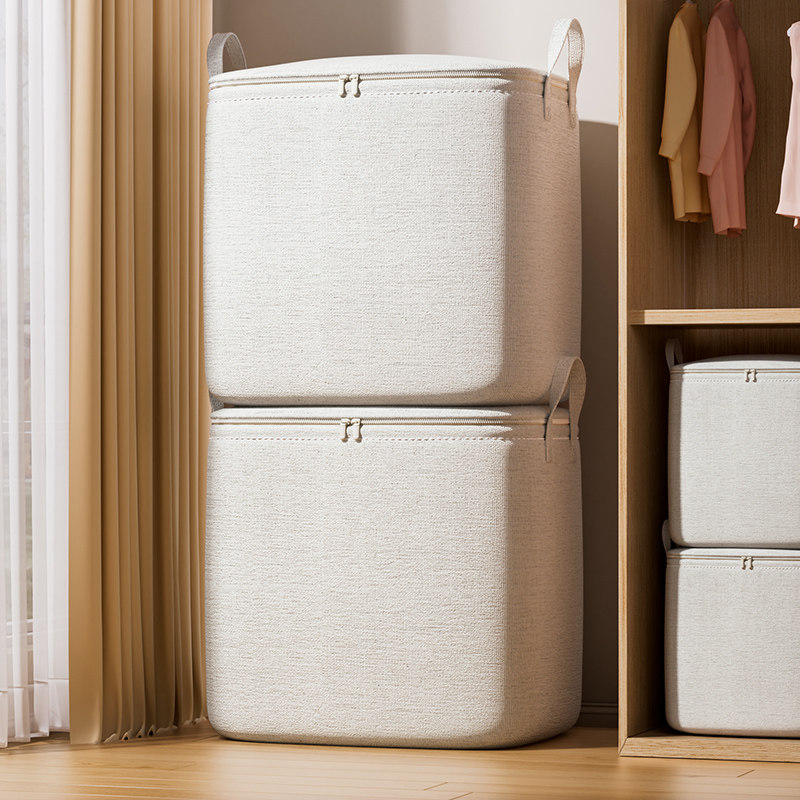 天山棉麻衣柜收纳袋家用大容量超大装被子衣物整理箱羽绒服百纳箱,收纳整理,收纳箱,淘宝优惠券,粉丝福利购,淘宝优惠卷