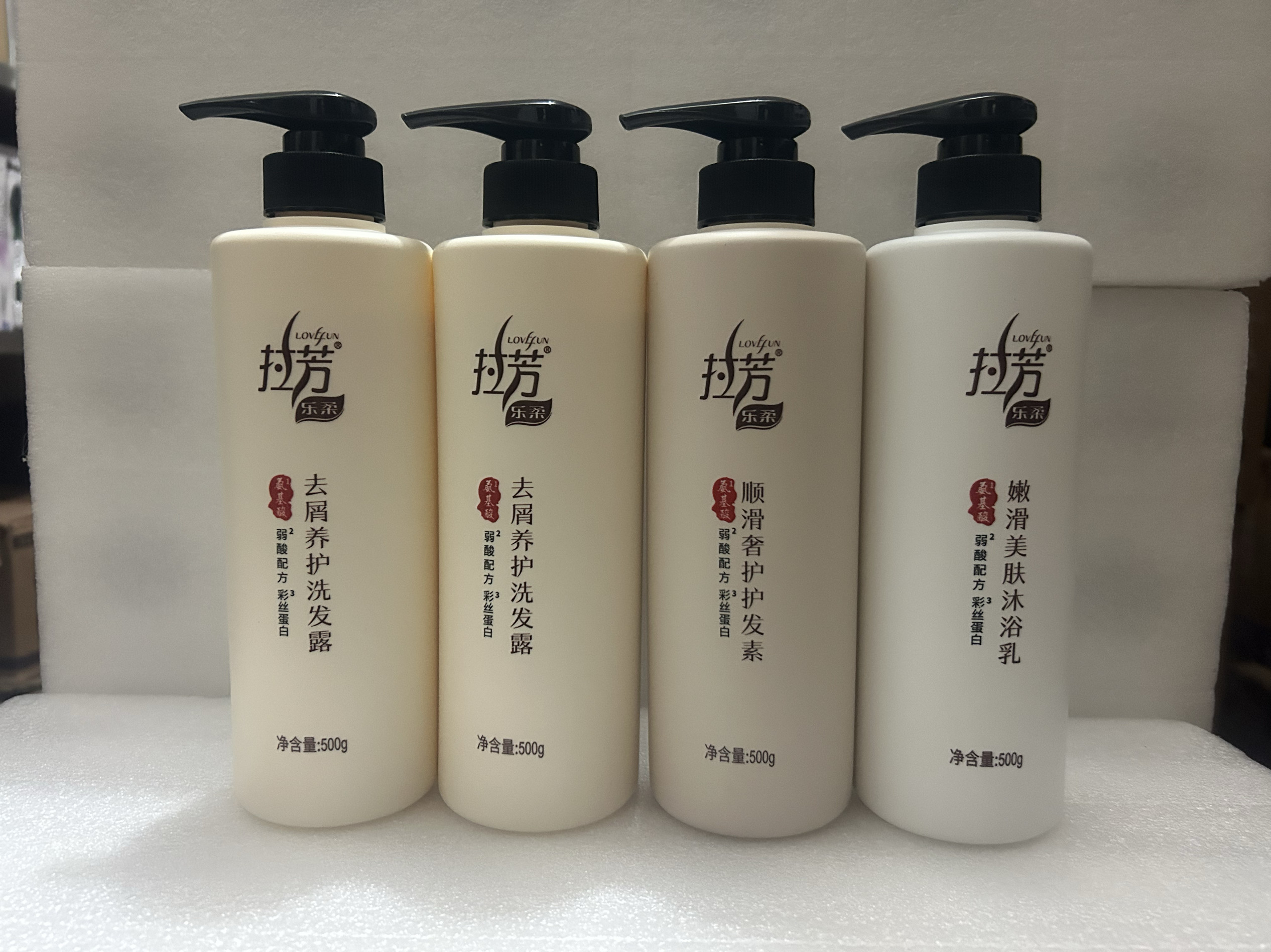 拉芳乐柔丝蛋白洗发水去屑养护顺滑弱酸配方改善干燥毛躁洗沐套装