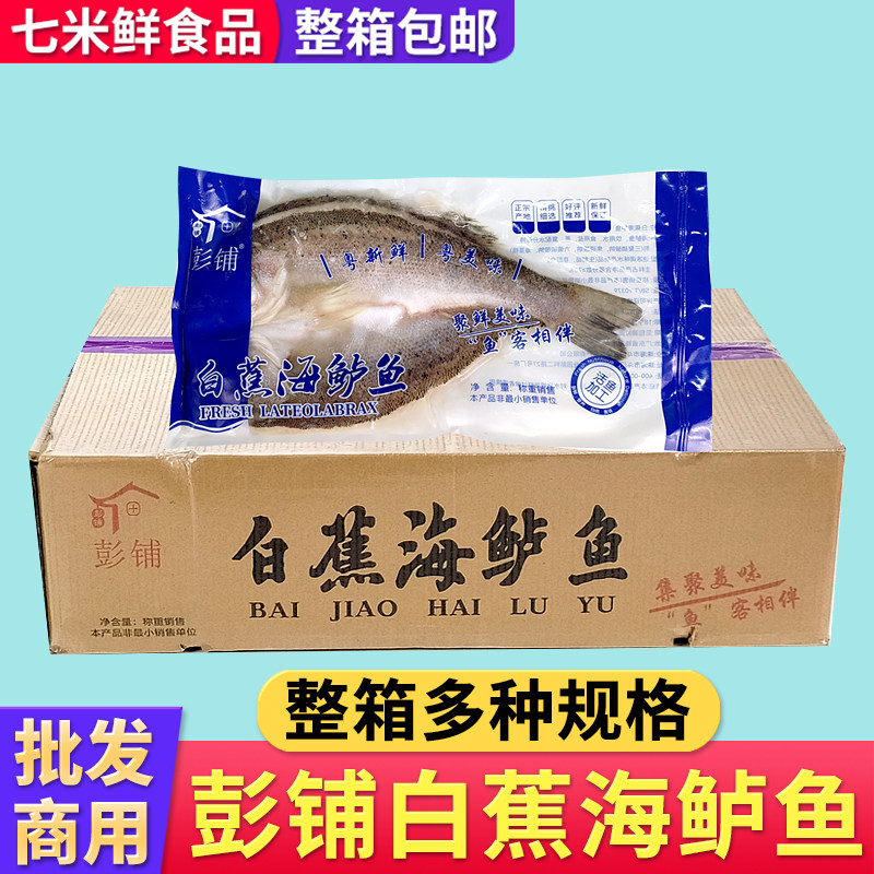 丰帆汇开背海鲈鱼新鲜清蒸纸包鱼烤鱼白蕉鲜活水产商用半成品整箱