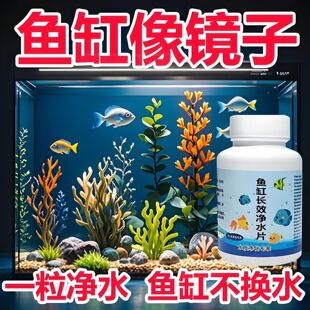 鱼缸净水片澄清澈净化水质除臭去腥鱼缸水族箱鱼池清水养鱼净水剂