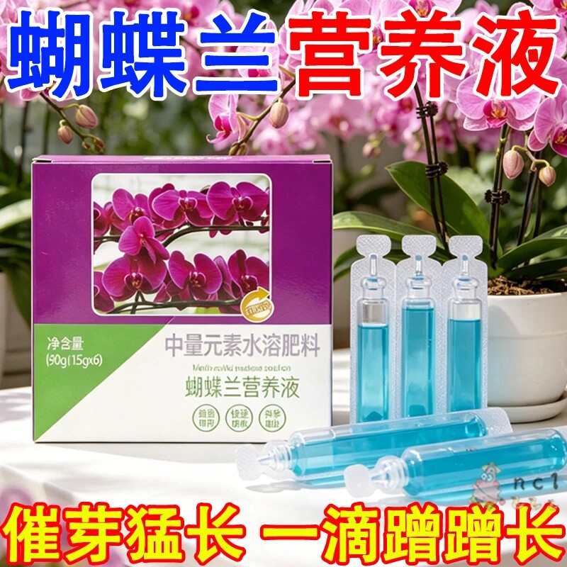 蝴蝶兰专用免稀释营养液植物开花防黄叶家用催花盆栽液体花肥肥料