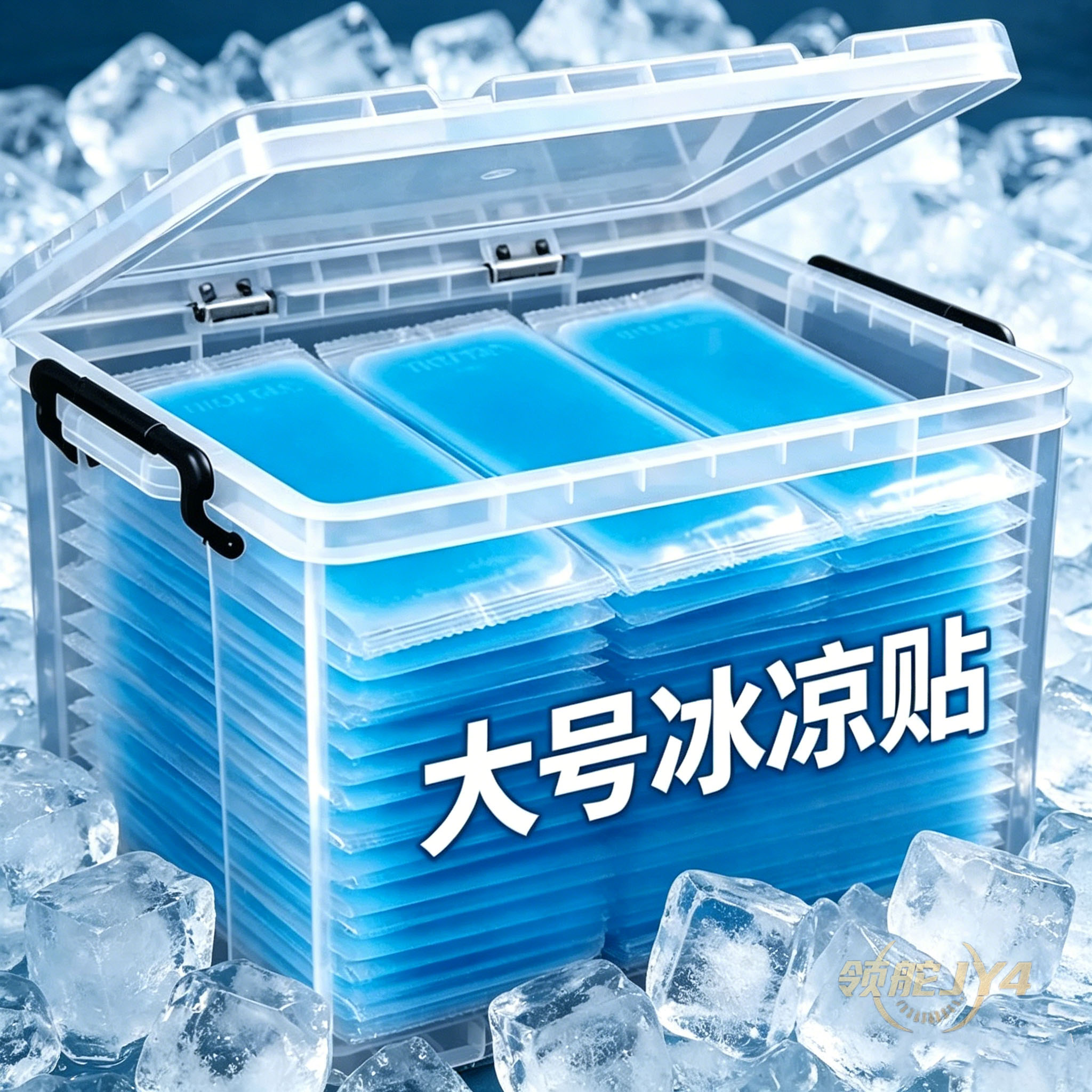 冰凉贴100片神器夏天降温清凉学生学生上课军训防暑冷敷手机散热