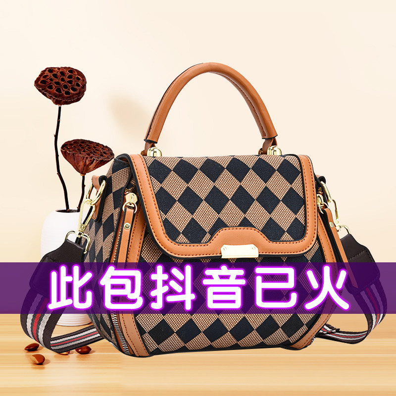 夏季仙女小包包女士2025新款潮韩版时尚斜挎小方包百搭单肩手提包