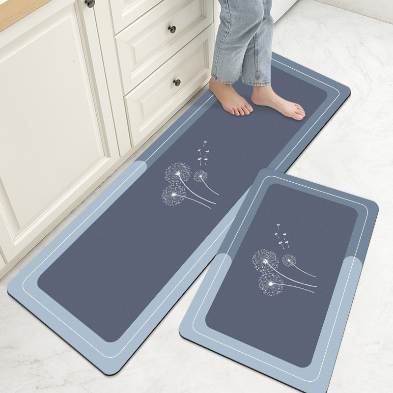 厨房地垫硅藻泥吸水防滑脚垫门口耐脏防油防水垫家用免洗可擦地毯