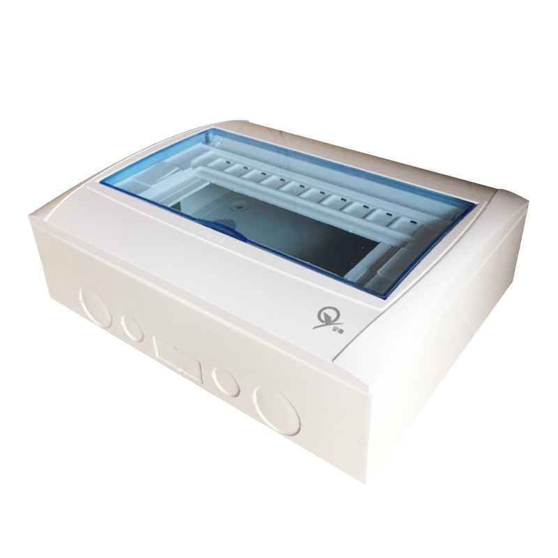 全塑配电箱明装暗装2-3/漏电空气开关盒2-5/5-8/9-12铁底10位14位