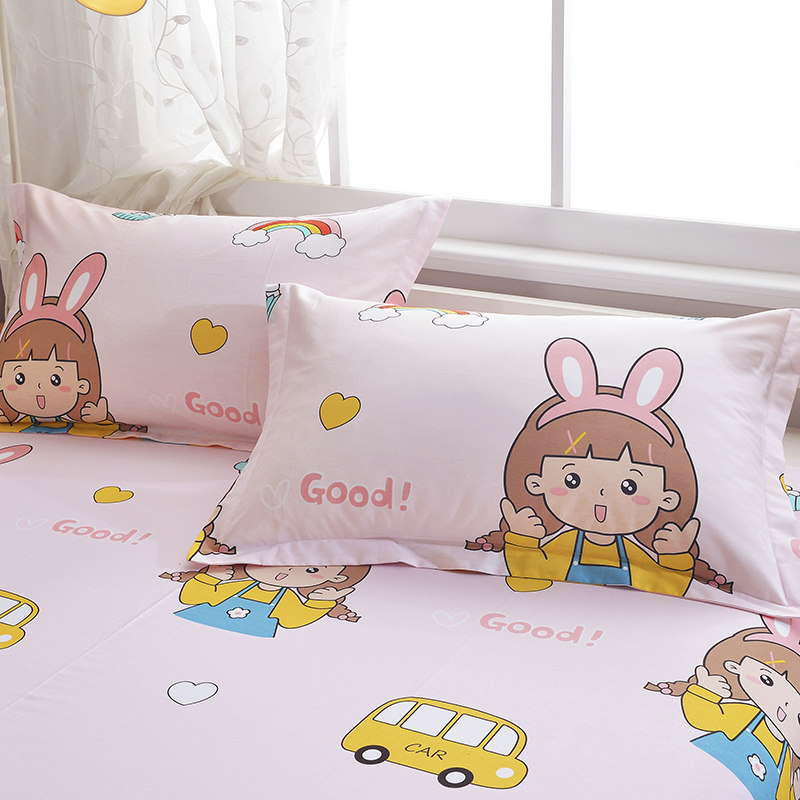 纯棉枕套单人学生宿舍全棉枕头套一对48x74cm 卡通成人棉布枕皮,床上用品,枕套,淘宝优惠券,粉丝福利购,淘宝优惠卷