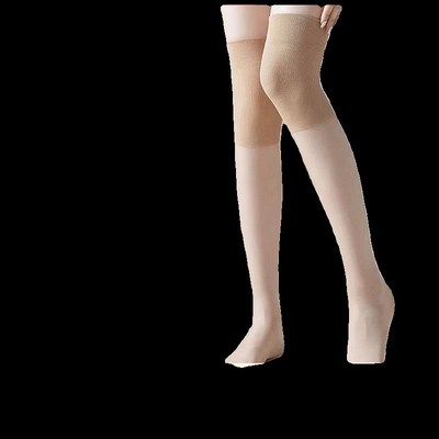 空调房丝袜护膝盖套夏季薄款防勾丝长筒袜女士关节保暖老寒腿防寒
