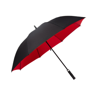 直杆双层雨伞男士 全碳纤维长柄自动定制LOGO加大加固厚超大三人伞
