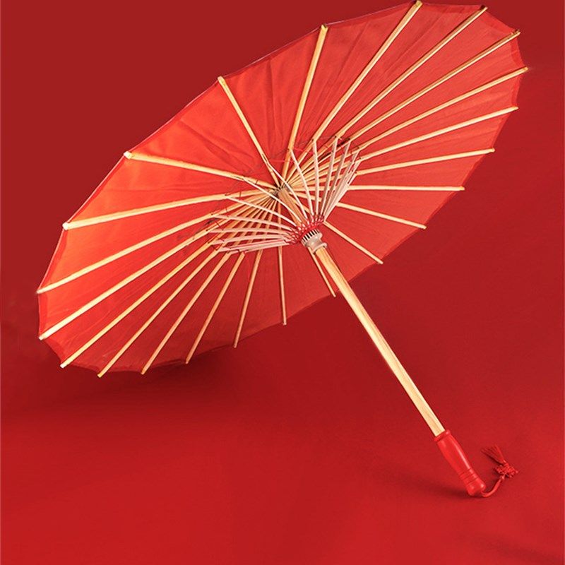 红色油纸伞古风道具结婚出嫁中国红中式婚礼装饰吊顶伞舞蹈伞红伞,家居饰品,工艺伞,淘宝优惠券,粉丝福利购,淘宝优惠卷