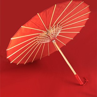 红色油纸伞古风道具结婚出嫁中国红中式婚礼装饰吊顶伞舞蹈伞红伞