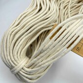 5mm圆绳束口滚边捆绑包芯棉线绳子棉质编织挂毯餐杯垫收纳筐材料