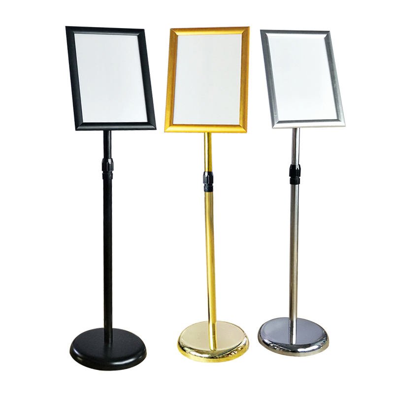 A4A3A2铝合金升降展示架商场引导牌广告标识指示牌立牌迎宾牌牌架