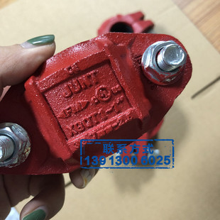 消防管接头 DN40 小口径沟槽卡箍钢卡胶圈管箍水管抱箍DN25 DN32