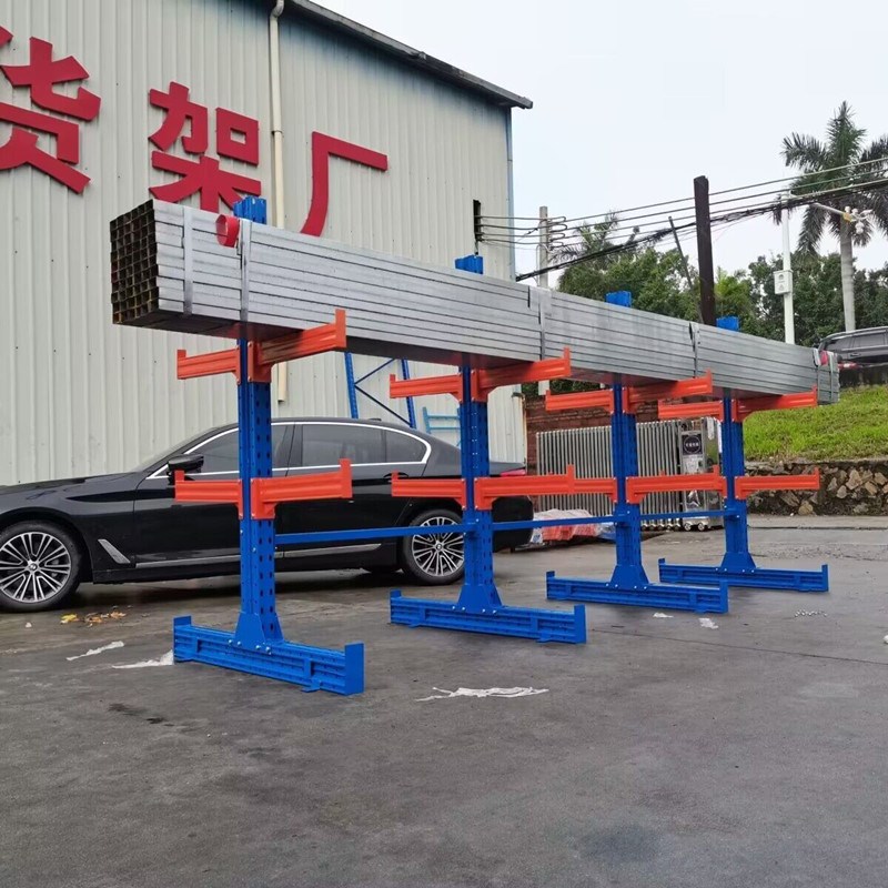 悬臂货架重型五金铝材型材管材放料架铜排布匹托臂式置物架单双面