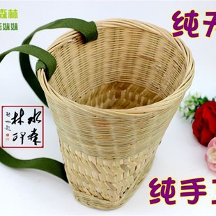 纯手工编织竹编背篼儿童背篓背框收纳筐舞蹈道具小背篼
