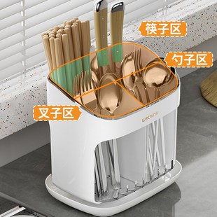 家用台面勺子筷子筒篓置物架筷笼子 筷子收纳盒厨房筷子桶2024新款