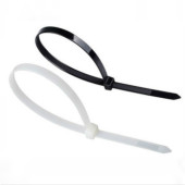 活扣重复尼龙扎带强力可松拆卸卡扣式 塑料大号中号扎带 黑白自锁式