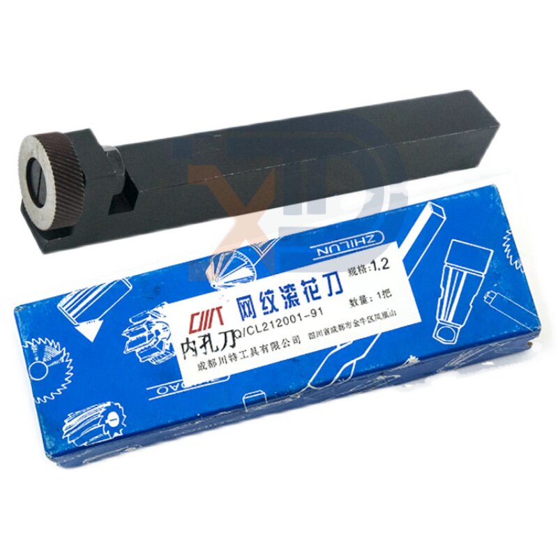 内孔滚花刀 左右斜纹30度网纹 压花刀1.0单轮1.2加长刀柄滚压花刀