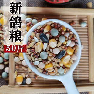 战鸽A级鸽粮玉米营养赛飞饲料赛信观赏肉鸽豌豆粮食鸟食50斤包邮