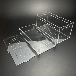 大麦虫面包虫黄粉虫虫筛盒亚克力饲养养殖盒防逃逸蟑螂蟋蟀螳螂盒