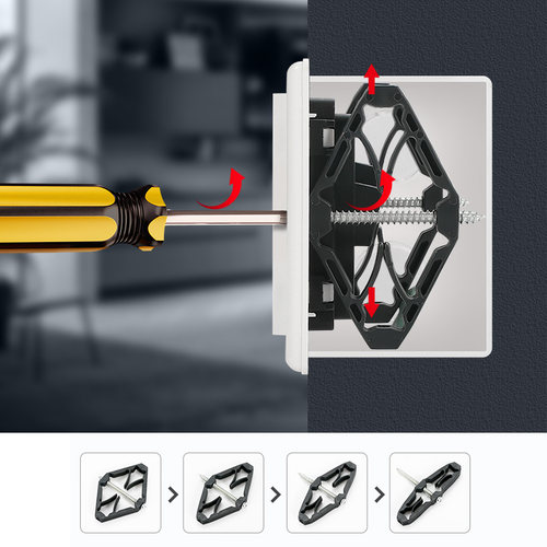 86型暗盒修复器通用118接线盒菱形修补支撑杆开关插座底盒固定器