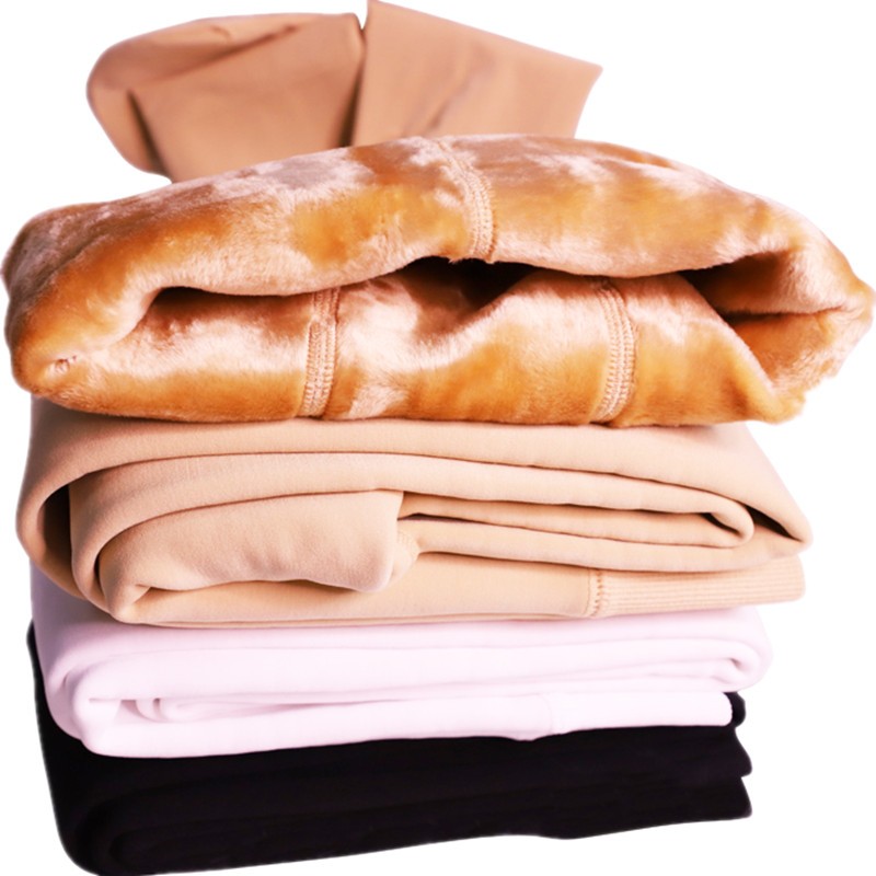 儿童加厚肉色连裤袜加绒舞蹈袜男童女童肤色打底裤踩脚高腰保暖裤