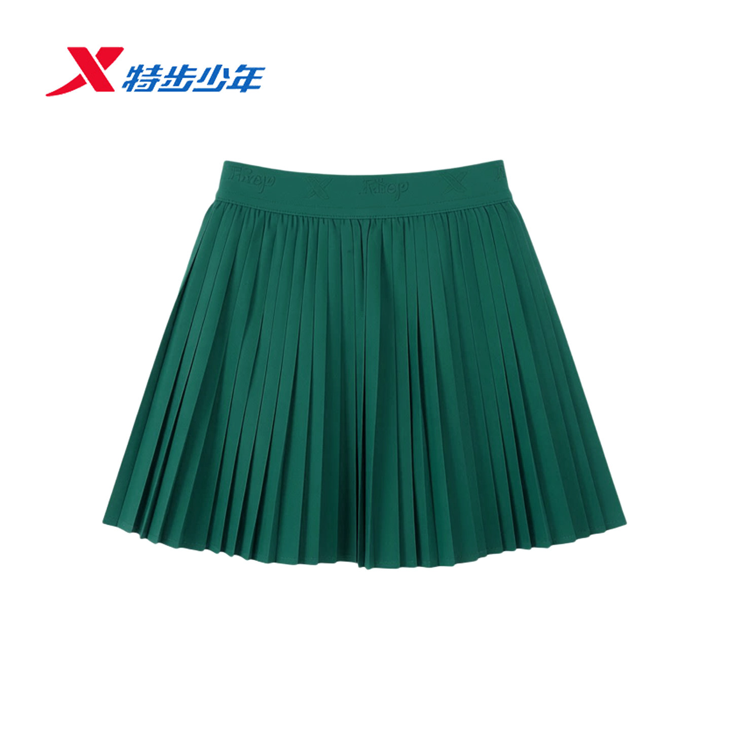 特步儿童百褶裙女大童2026夏季新款弹性梭织运动短裙674224908410