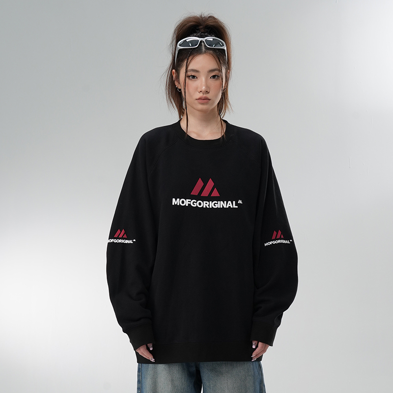 三logomofg情侣圆领卫衣男女