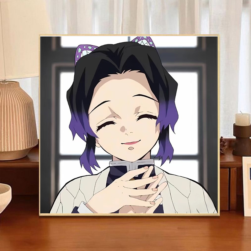 蝴蝶忍鬼灭之刃数字油画