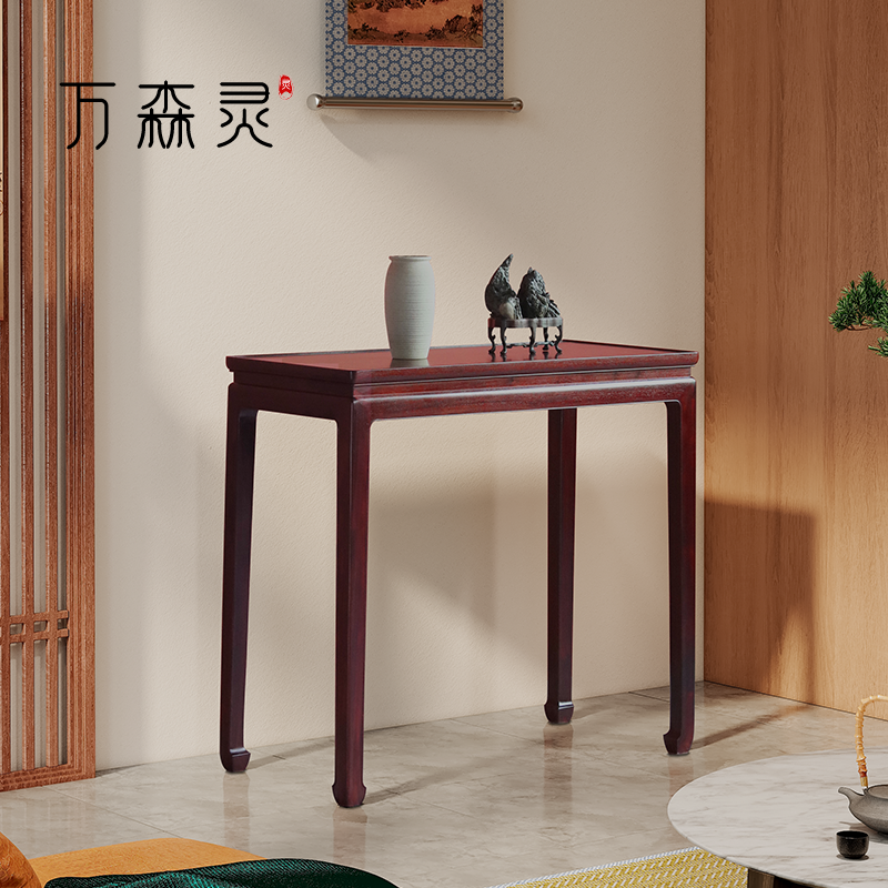 万森灵【云浮条案】红木条案中式平头案玄关桌案台血檀香案条几